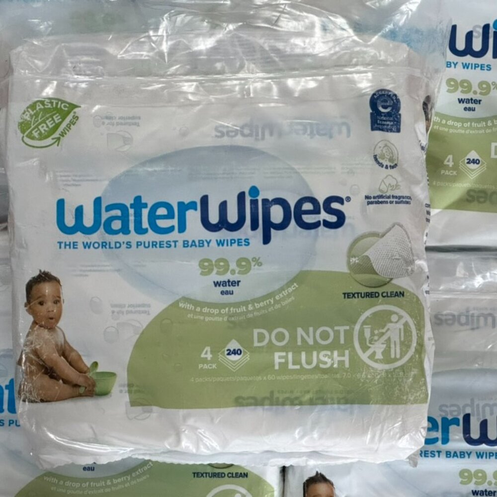 240ct Waterwipes Sensitive Baby & Toddler HypoAllergenic Alcohol Fragrance Free